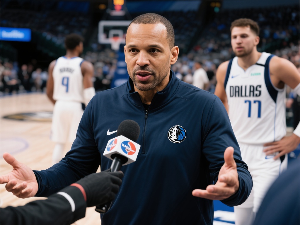 基德作为独行侠的主教练，对球队的现状有着